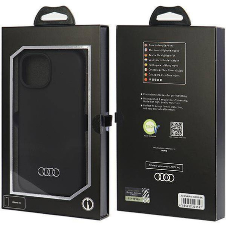Audi Silikonhülle für iPhone 15 - schwarz