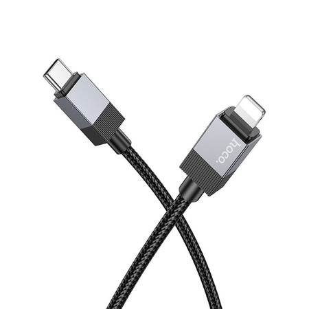 Kabel USB C do Lightning Hoco PD 27W 1 m X110 czarny