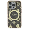 Original Case IPHONE 16 PRO MAX Guess Hardcase IML Peony On 4G Background MagSafe (GUHMP16XH4PYEEW) brown