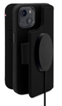 Decoded Abnehmbare Geldbörse – MagSafe-kompatible Schutzhülle aus Leder für iPhone 14 Plus (schwarz)