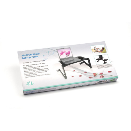 Podstawka pod laptop uniwerslna regulowana + chłodzenie YL-803 czerwona