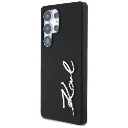 Karl Lagerfeld nakładka HC Silicone Sign Metal Logo do Samsung Galaxy S25 Ultra czarna