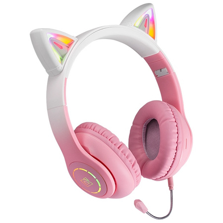 Defender słuchawki Bluetooth Freemotion B505 Led różowy/pink (63505)