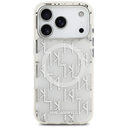 Etui Karl Lagerfeld IML KL Monogram MagSafe na iPhone 17 Pro - białe