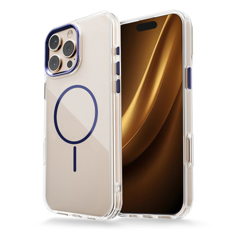 Nakładka Clear Thin Mag do iPhone 17 Pro Max 6,9" niebieska