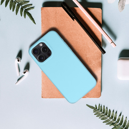 Silicone Lite Case do Samsung Galaxy A32 4G jasnoniebieski