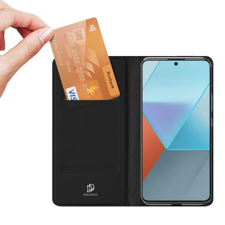 Dux Ducis Skin Pro case with flap and card slot for Xiaomi Redmi Note 13 Pro+ 5G - black