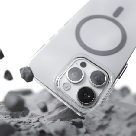 Nakładka Etteri Color Mag do iPhone 15 Pro Max 6,7" szara