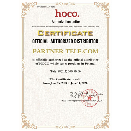 HOCO mysz / myszka komputerowa bezprzewodowa 2,4G DPI 1600 Platinium GM21 biała