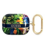 Etui APPLE AIRPODS PRO Guess AirPods Flower Strap Collection (GUAPHHFLB) niebieskie