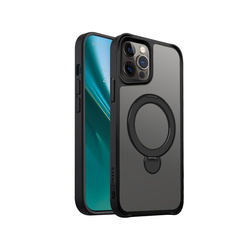 Nakładka Etteri Matt Mag Ring do iPhone 12 / 12 Pro 6,1" czarna