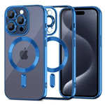 Schutzhülle APPLE IPHONE 15 PRO MAX Tech-Protect MagShine blau