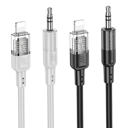 Kabel AUX Jack 3,5 mm do Lightning Hoco 1,2 m UPA27 czarny