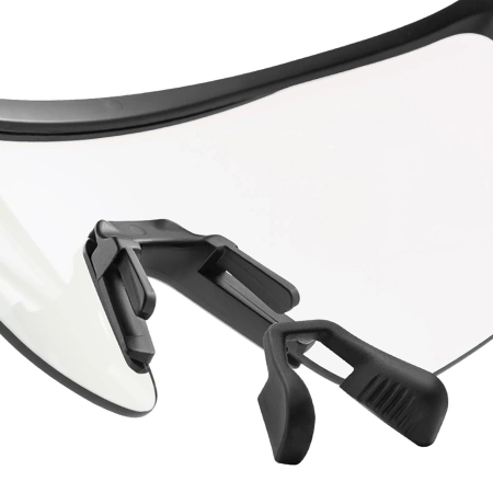 Rockbros Polarisierte Fahrradbrille mit UV-Schutz und Korrektureinsatz - Weiß