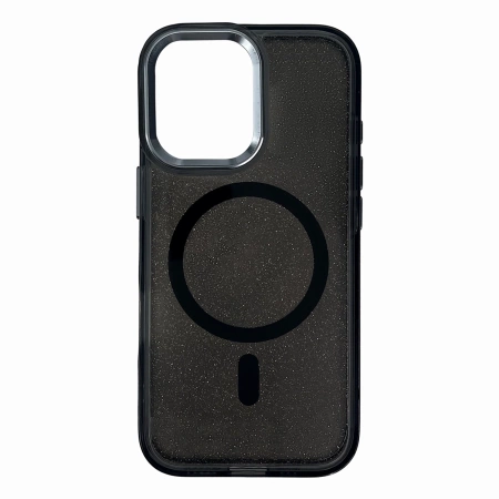 Glitter Case mit MagSafe für Samsung Galaxy A16 5G - Schwarz
