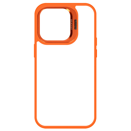 Tel Protect Kickstand case + szkło na aparat (lens) do Iphone 14 Pro Max pomarańczowy