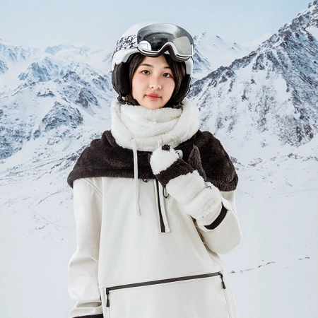 Qunature Panda Ski-Sturmhaube für Kinder/Erwachsene, Größe M – Schwarz/Weiß