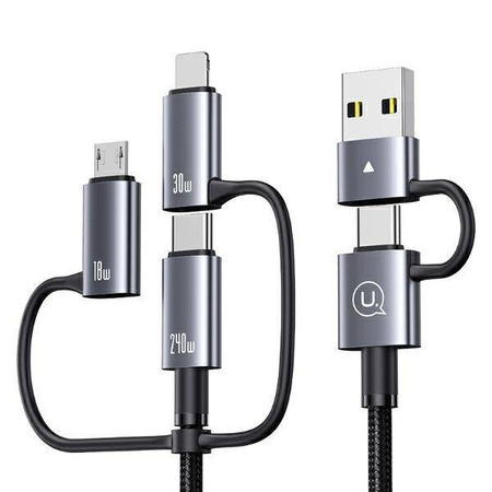 USAMS Cable 240W 6in1 Fast charging 2m Data Cable Aluminum Alloy Sufeng Series 2M (SJ738)
