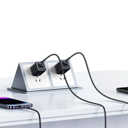 USAMS USB-C to USB-C cable black/black 1.2m SJ729USBSG01 (US-SJ729)