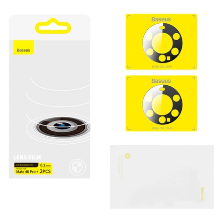 Baseus Huawei Mate 40 Pro+ Camera Film 0.3mm (2pcs) transparent + cleaning kit (SGQK000602)
