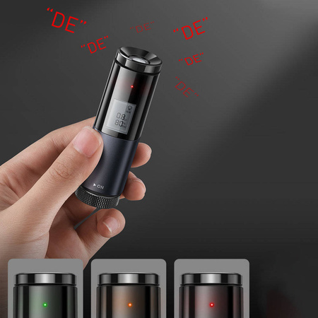 Baseus bezustnikowy cyfrowy elektroniczny alkomat z LCD czarny (CRCX-01)