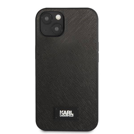 Oryginalne Etui IPHONE 13 MINI Karl Lagerfeld Hardcase Saffiano Plaque czarne