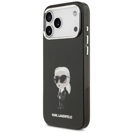 Karl Lagerfeld IML Aquarelle Karl &amp; Logo MagSafe Case for iPhone 17 Pro Max - Black