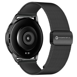 Pasek do Samsung Galaxy Watch Forcell F-Design FS11 magnetyczny stal 22 mm czarny