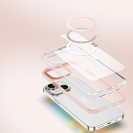 Dux Ducis Clin2 Hülle für iPhone 14 Plus magnetische MagSafe Hülle rosa