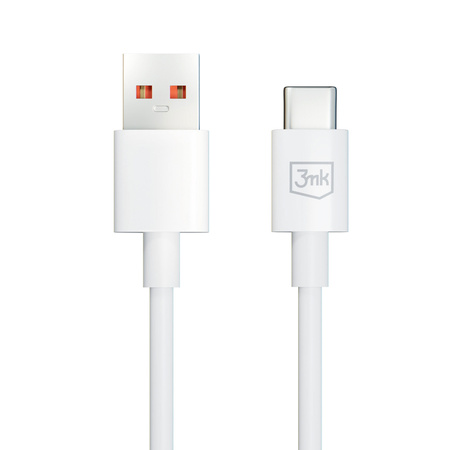 Kabel 3mk Hyper Cable USB-A / USB-C 1.2m 5A - biały