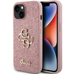Guess nakładka do iPhone 15 Plus 6.7 GUHCP15MHG4SGP różowa hardcase Glitter Script Big 4G