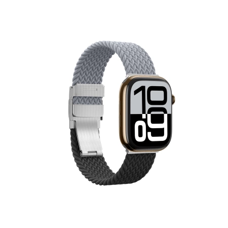 Set of 2 AmazingThing Blend Band for Apple Watch 45/46/49mm - Grey-Black/Grey