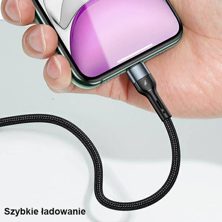 Kabel 2A 1m USB - Lightning Usams U55 SJ448USB01 (US-SJ448) czarny