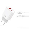XO ŁAD SIEC CE12 PD QC 3.0 20W BIAŁA + KABEL USB-C/LIGHTNING