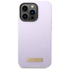 Guess GUHMP14LSBPLU iPhone 14 Pro 6.1" purple/purple hard case Silicone Logo Plate MagSafe