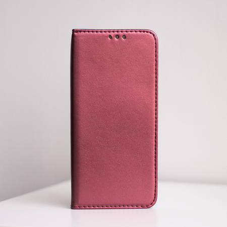 Etui Smart Magnetic do Samsung Galaxy A17 5G burgundowe