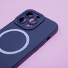 Nakładka Silicon Mag do iPhone 16 6,1&quot; ciemnoniebieska