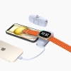 Wozinsky WF16-YLS 5000 mAh 15 W Lightning Mini-Powerbank mit integriertem USB-C-Kabel und Apple Watch Ladegerät – Blau