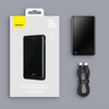 Baseus Magnetic Bracket Powerbank mit MagSafe Wireless Charging 10000mAh 20W Overseas Edition weiß (PPCX000202) + USB Type C Baseus Xiaobai Series 60W 0.5m