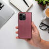 Kabura Smart Magneto do IPHONE 16 PLUS burgundowy