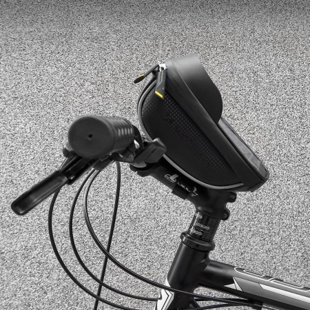 Wozinsky Fahrradlenkertasche mit Handytasche 1l schwarz (WBB16BK)
