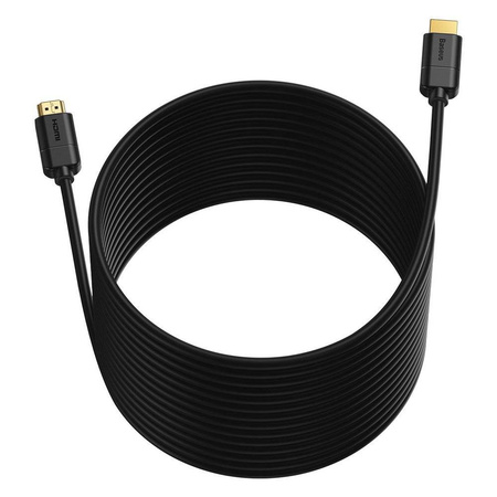 Baseus kabel przewód HDMI 2.0 4K 30 Hz 3D HDR 18 Gbps 5 m czarny (CAKGQ-D01)