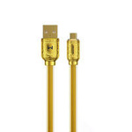 WK Design Sakin Series Schnellladekabel / USB Datenübertragung - microUSB 6A 1m Gold (WDC-161)