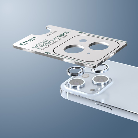 Etteri szkło na aparat do iPhone 15 / 15 Plus niebieski