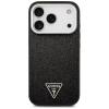Etui Guess Glitter Triangle Logo MagSafe na iPhone 17 Pro - czarne