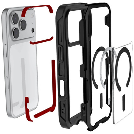 Etui Ghostek Atomic Slim MagSafe do      iPhone 17 Pro czarny