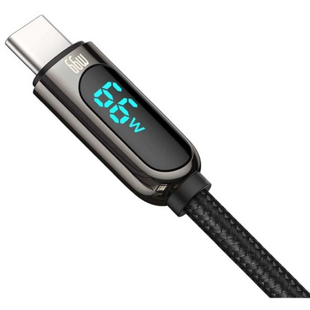 Kabel USB do USB-C Baseus Display, 66W, 1m (czarny)