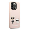 Karl Lagerfeld Liquid Silicone Karl & Choupette MagSafe - Etui iPhone 14 Pro Max (różowy)