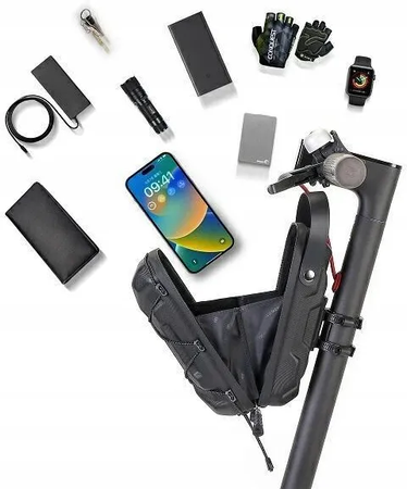 WILDMAN sakwa na kierownicę do hulajnogi wodoodporna 2L GD9X czarna