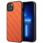Original Case IPHONE 13 MINI Karl Lagerfeld Hardcase Perforated Allover (KLHCP13SPTLO) orange
